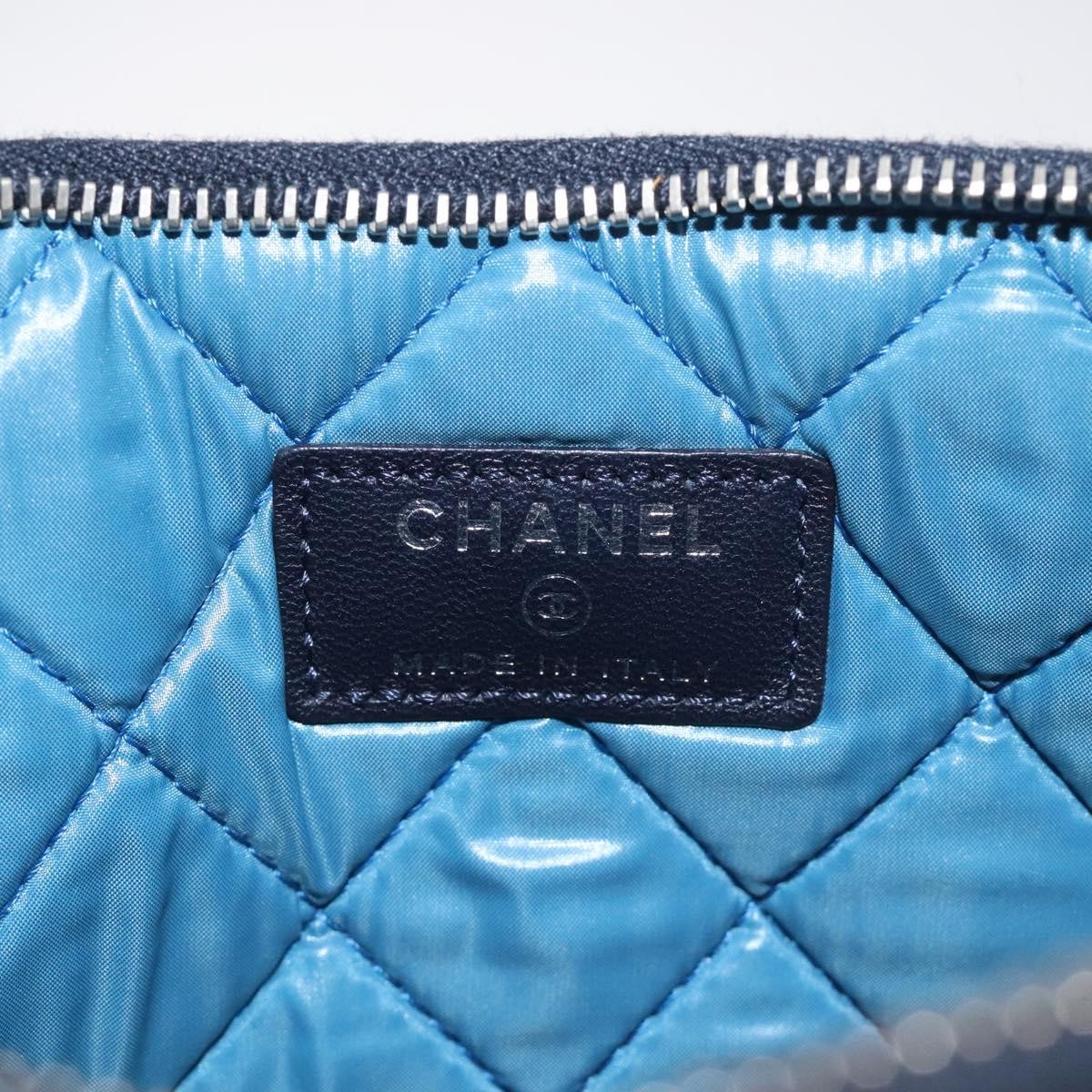 Chanel Dubai O Case Clutch Quilted Printed Nylon, MULTICOLOUR, NYLON, Clutche & pouche