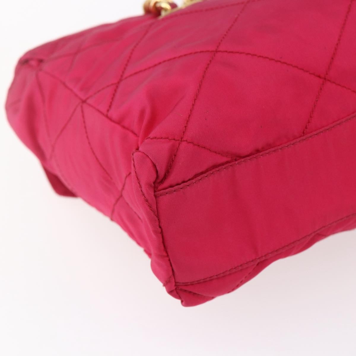 Prada Re-Edition 1995 Chain Tote Quilted Re-Nylon, Pink, Nylon, Shoulder Bag
