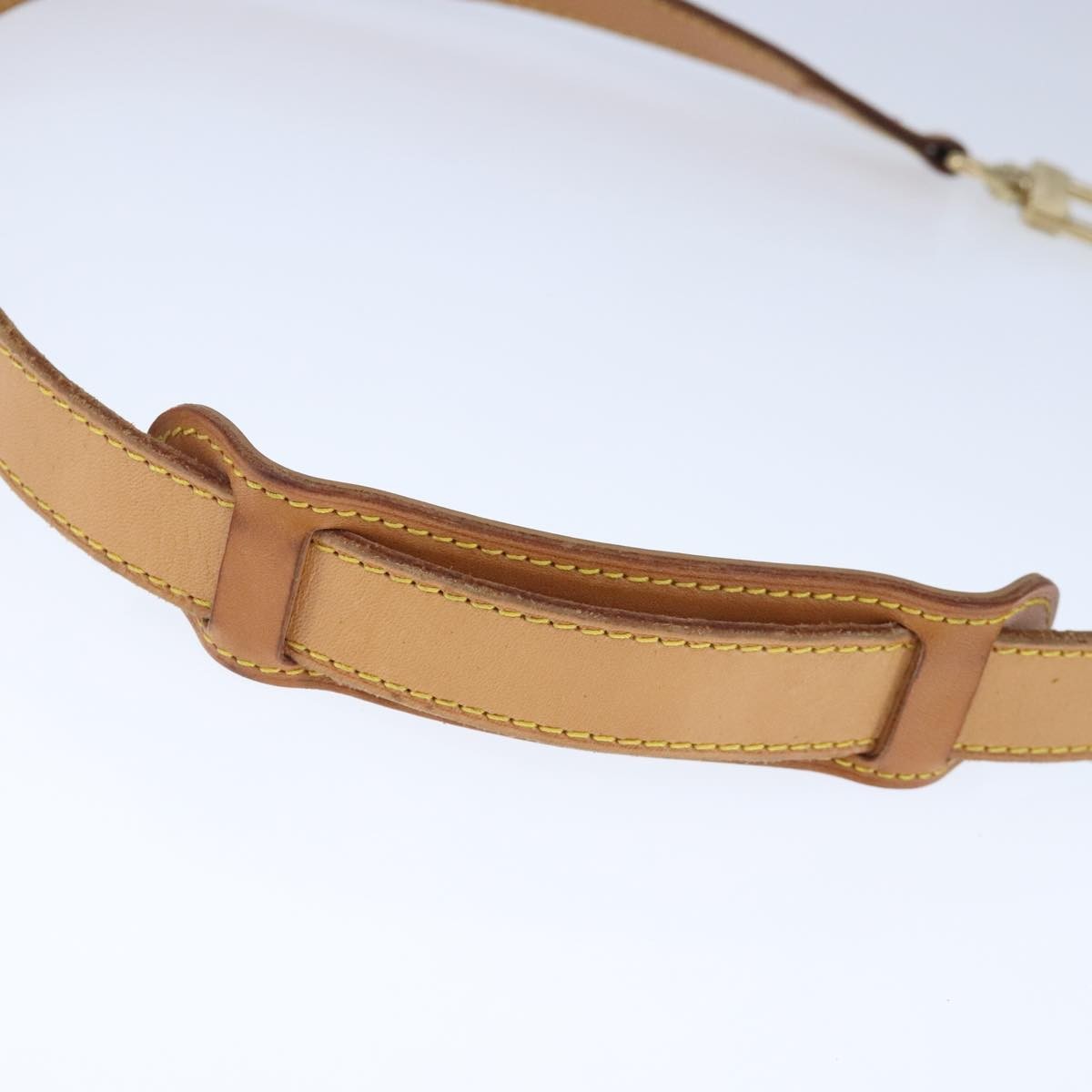 Louis Vuitton Adjustable Shoulder Strap Leather, BEIGE, LEATHER, Straps