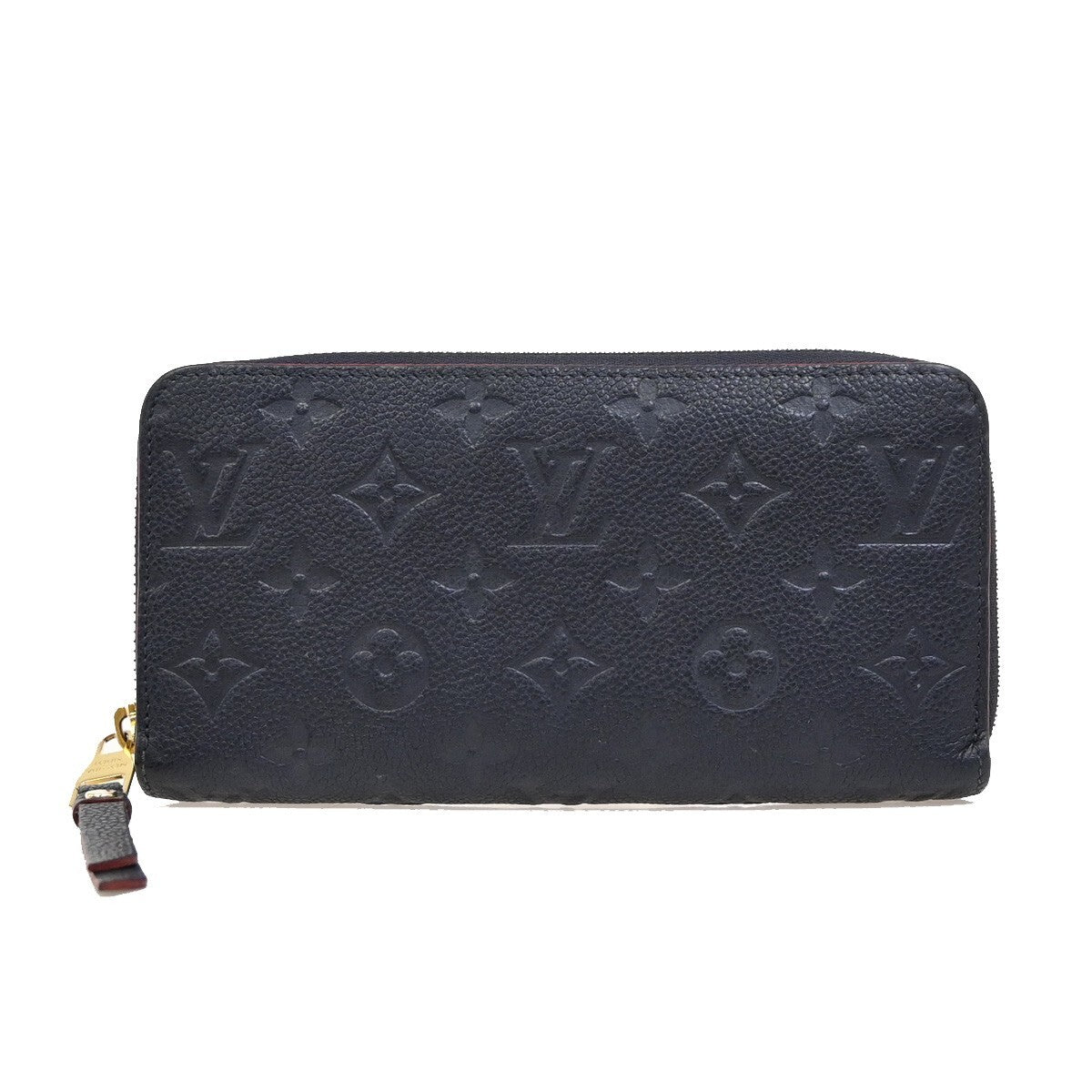 Louis Vuitton Zippy Wallet NM Leather Empreinte, NAVY, LEATHER, Wallets
