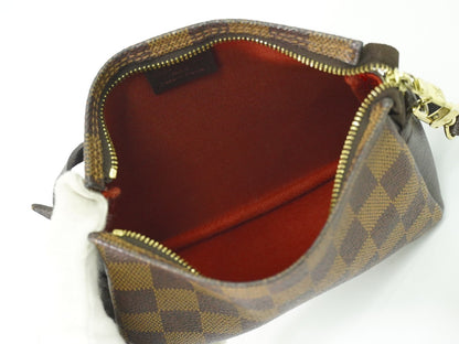 Louis Vuitton Trousse Make Up Bag Damier Canvas, BROWN, CANVAS, Clutche & pouche