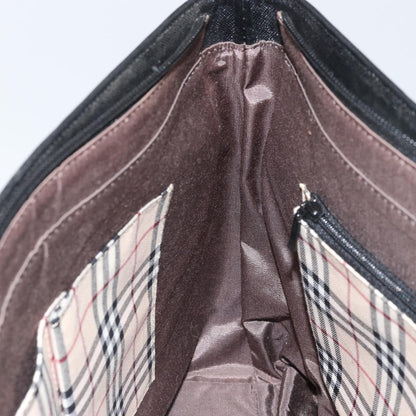 Burberry Vintage tote bag Leather, BLACK, LEATHER, Tote bag