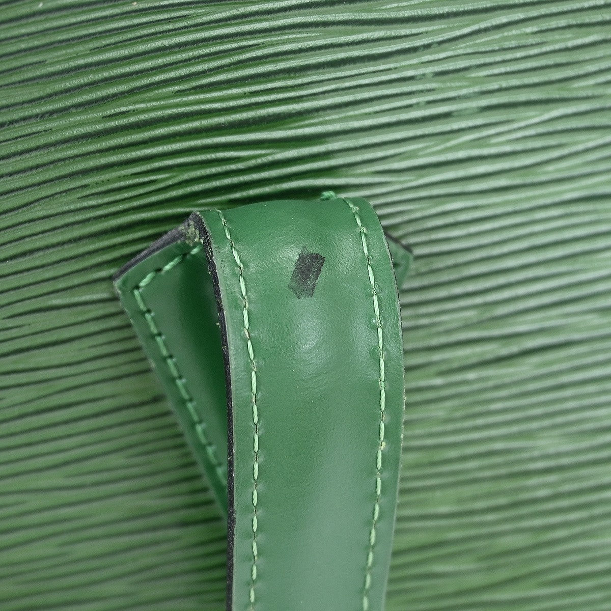 Louis Vuitton Lussac Handbag Epi Leather, GREEN, LEATHER, Shoulder bag