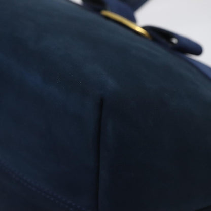 Salvatore Ferragamo Vala Handbag Suede, BLUE, SUEDE, Handbag