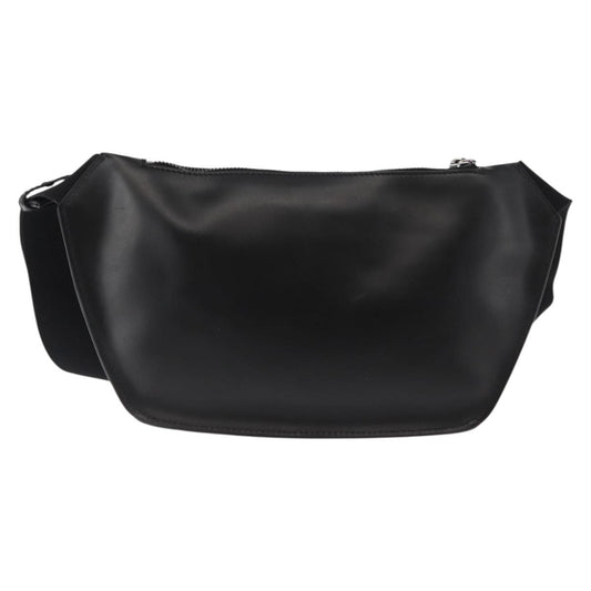 Versace Crossbody Pouch Studded Leather, BLACK, LEATHER, Clutche & pouche