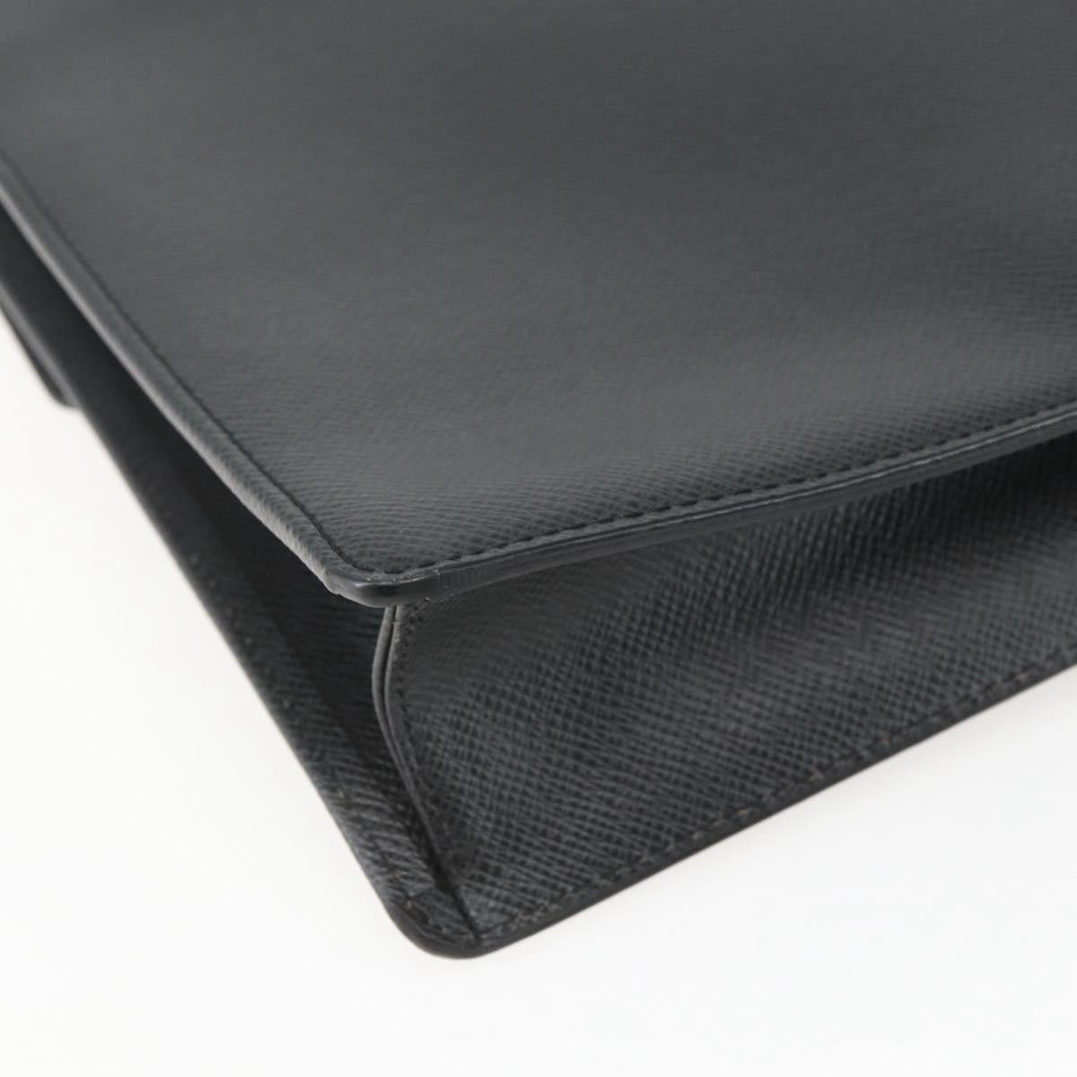 Louis Vuitton Porte-Documents Angara Briefcase Taiga Leather, GRAY, LEATHER, Briefcase
