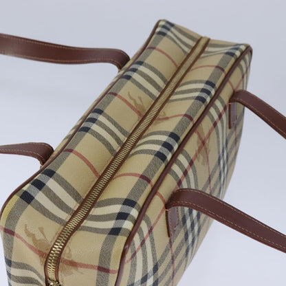 Burberry Regent Tote Haymarket Coated Canvas, BEIGE, PVC, Handbag