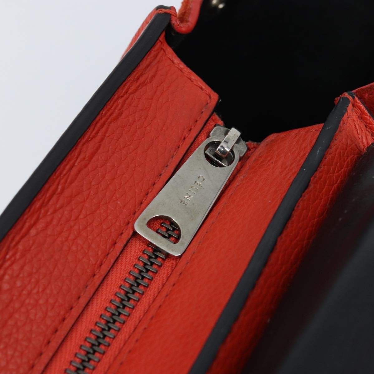 Celine Trapeze Bag Leather with Suede, Orange, Leather, Handbag