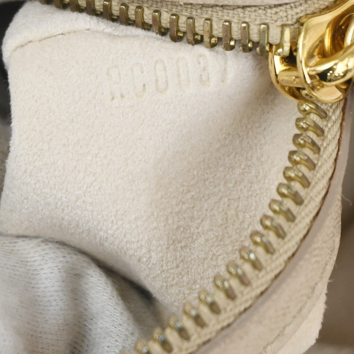 Louis Vuitton Olympe Stratus Handbag Limited Edition Monogram Lambskin, BEIGE, LEATHER, Shoulder bag