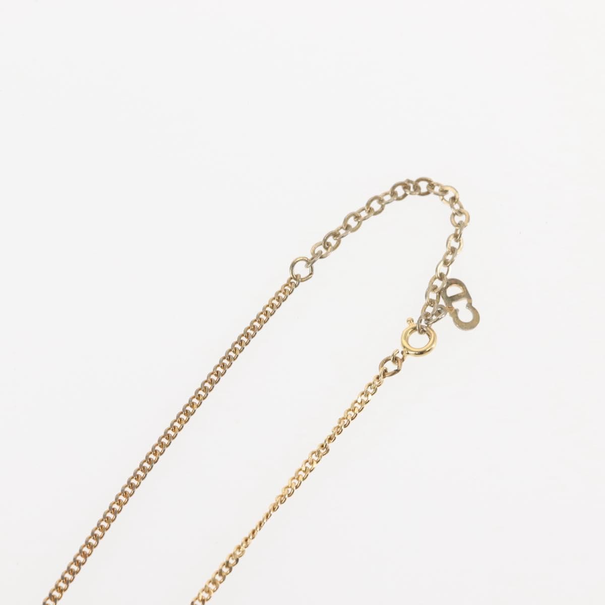 Christian Dior CD Pendant Necklace Metal, GOLD, METAL, Necklace
