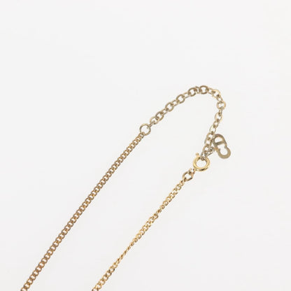 Christian Dior CD Pendant Necklace Metal, GOLD, METAL, Necklace