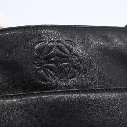 Loewe Anagram Shoulder Bag Leather, BLACK, LEATHER, Shoulder bag