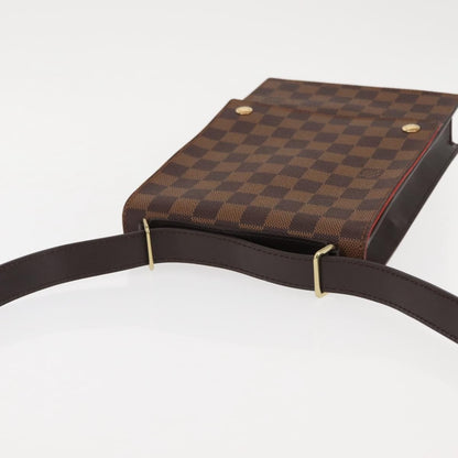 Louis Vuitton Portobello Messenger Damier, Brown, Canvas, Shoulder Bag