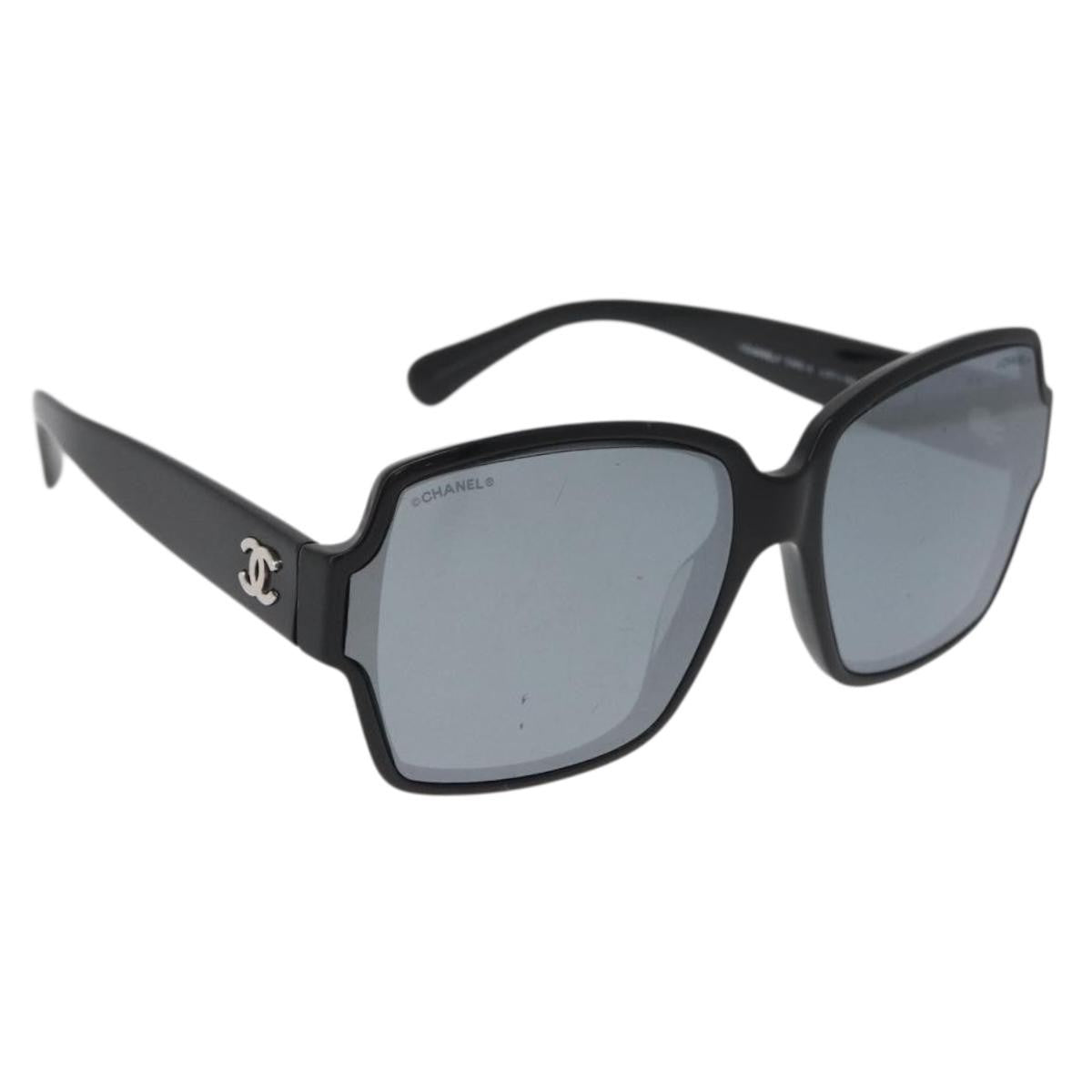 Chanel Logo CC Sunglasses Plastic, Black, Plastic, Sunglasses
