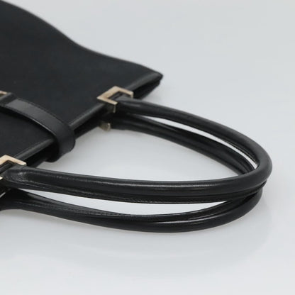 "Gucci Vintage Jackie Tote Canvas, Leather", BLACK, CANVAS, Tote bag