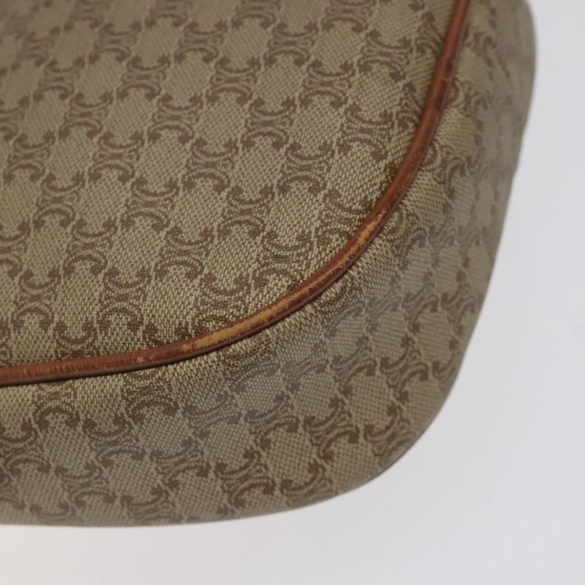 Celine Macadam Shoulder Bag PVC Leather, BEIGE, CANVAS, Shoulder bag