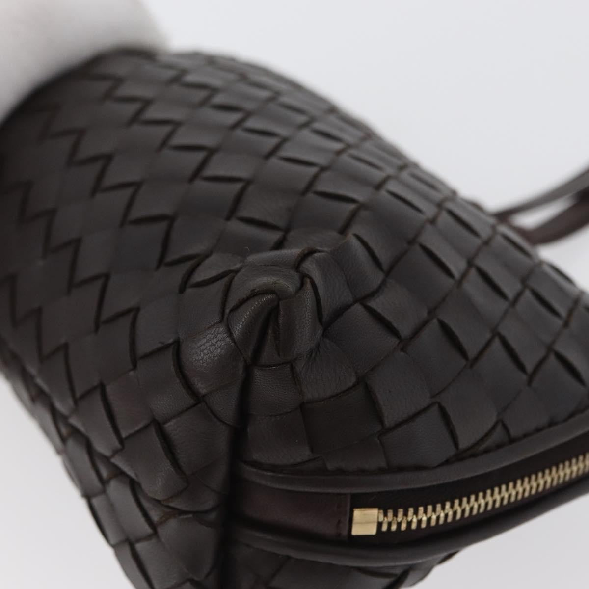 Bottega Veneta Intrecciato Leather, BROWN, LEATHER, Clutche & pouche