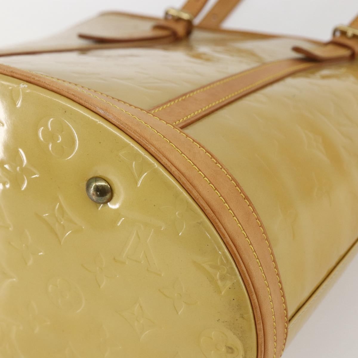 Louis Vuitton Bucket Bag Monogram Vernis, BEIGE, PATENT_LEATHER, Shoulder bag