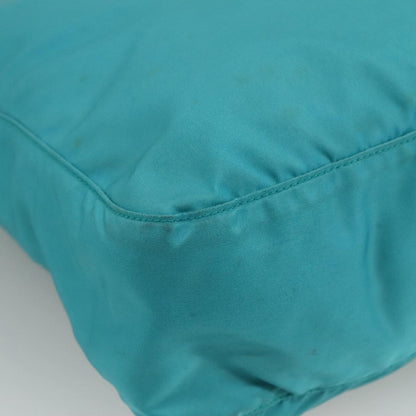 Prada Zip Top Messenger Bag Tessuto, TURQUOISE, NYLON, Shoulder bag