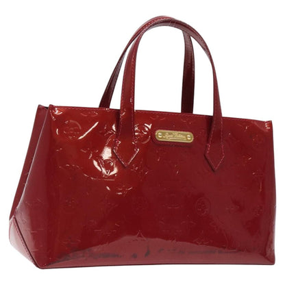 Louis Vuitton Wilshire Handbag Monogram Vernis, RED, PATENT_LEATHER, Handbag