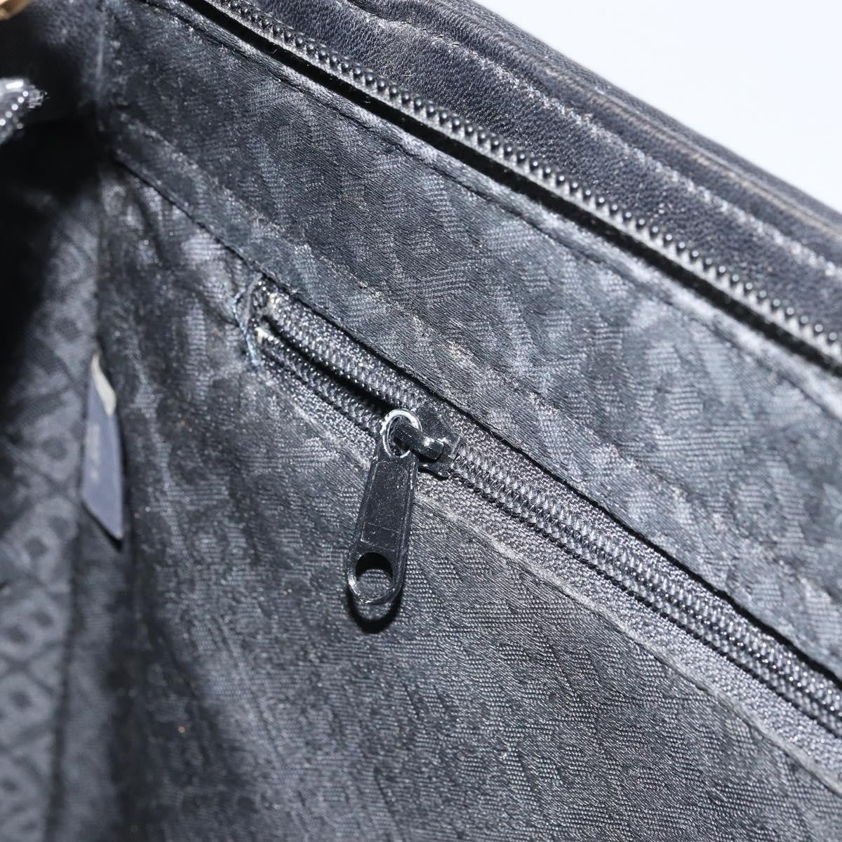Bally Vintage Tote Bag Quilted Leather, Black, Leather, Tote Bag