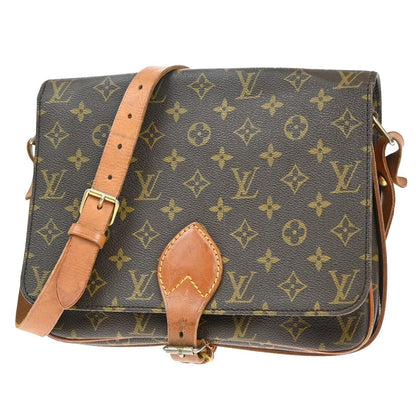 Louis Vuitton Cartouchiere Handbag Monogram Canvas, BROWN, CANVAS, Shoulder bag