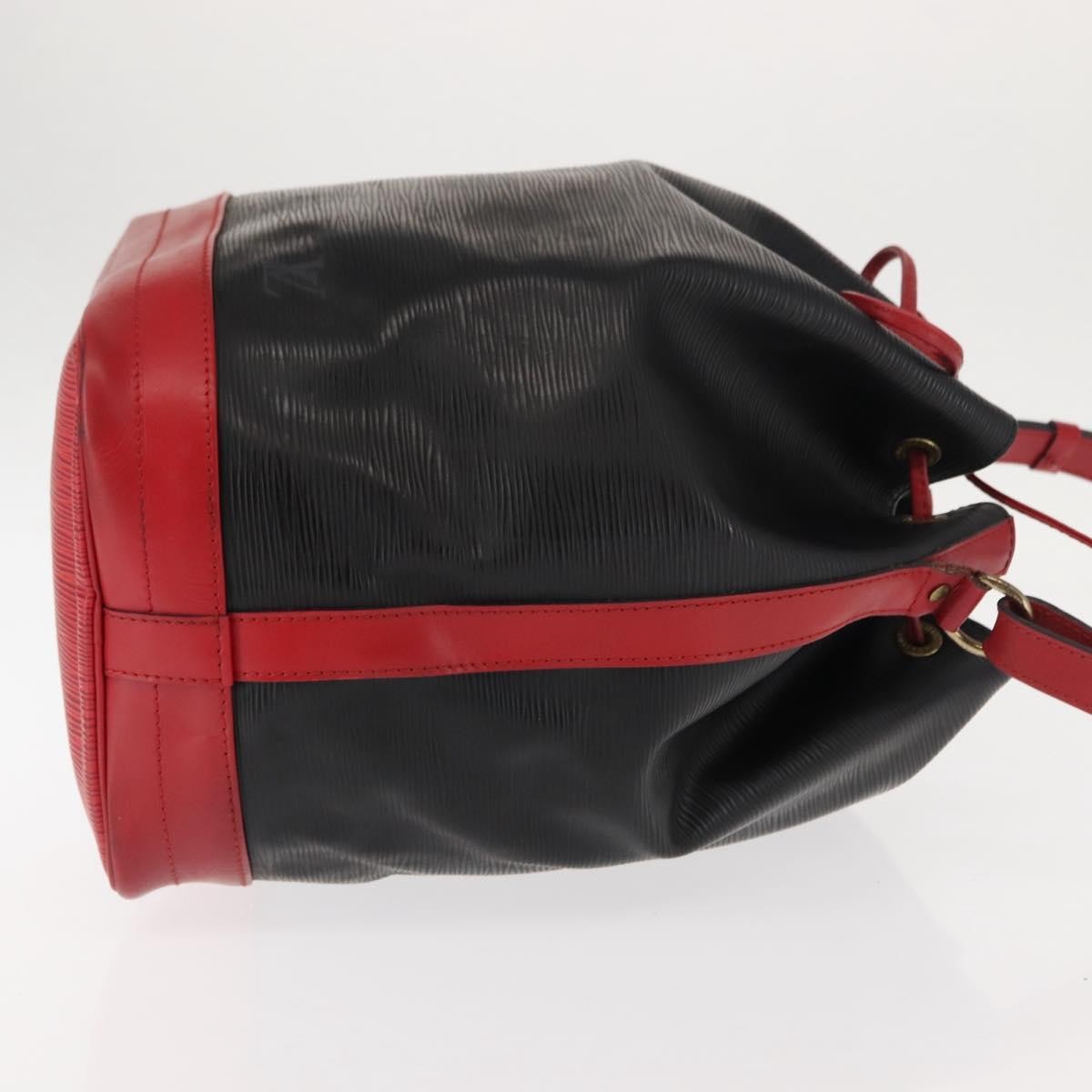 Louis Vuitton Bicolor Noe Handbag Epi Leather, BLACK, LEATHER, Shoulder bag