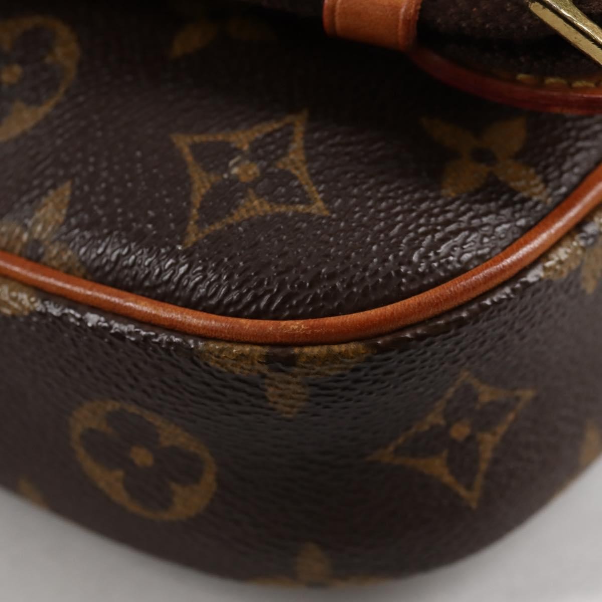 Louis Vuitton Pochette Gange Monogram Canvas, BROWN, CANVAS, Clutche & pouche