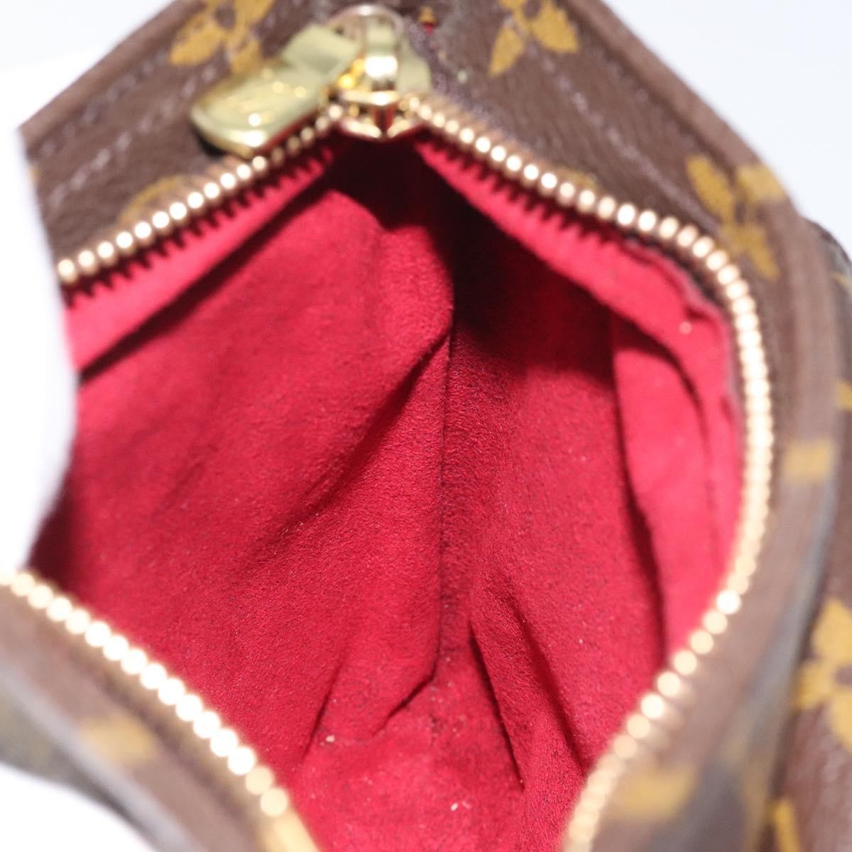 Louis Vuitton Partition Wristlet Clutch Monogram Canvas, BROWN, CANVAS, Clutche & pouche