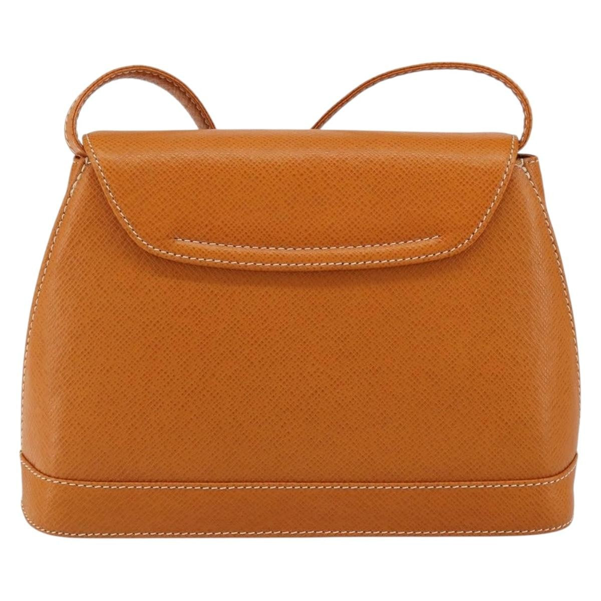 Valentino Garavani Vintage shoulder bag Leather, BROWN, LEATHER, Shoulder bag
