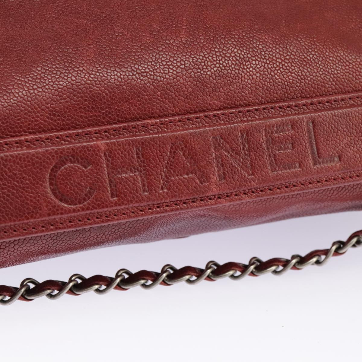 Chanel Lax Accordion Camera Bag Leather, RED, LEATHER, Shoulder bag