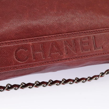 Chanel Lax Accordion Camera Bag Leather, RED, LEATHER, Shoulder bag