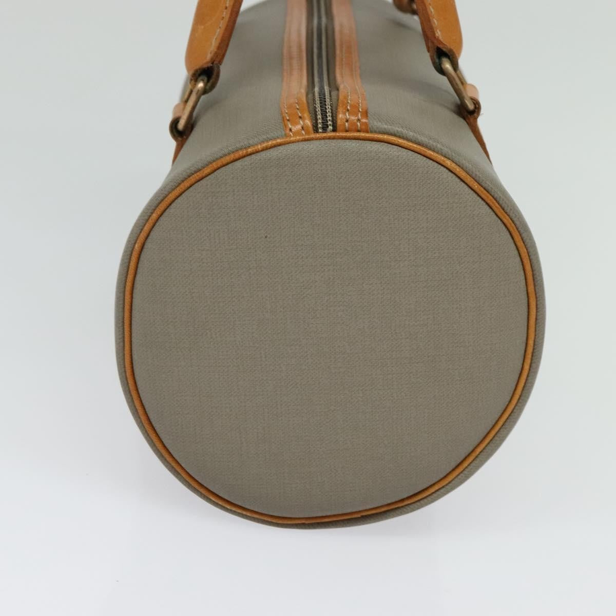Christian Dior Vintage CD Handbag Canvas, GRAY, CANVAS, Handbag