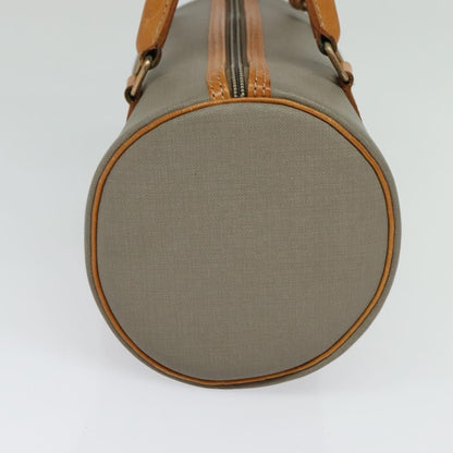 Christian Dior Vintage CD Handbag Canvas, GRAY, CANVAS, Handbag