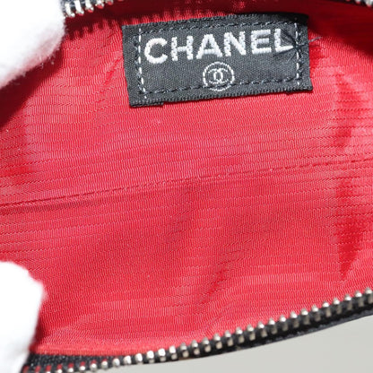 Chanel Travel Line Pen Case Nylon, BLACK, NYLON, Wallets