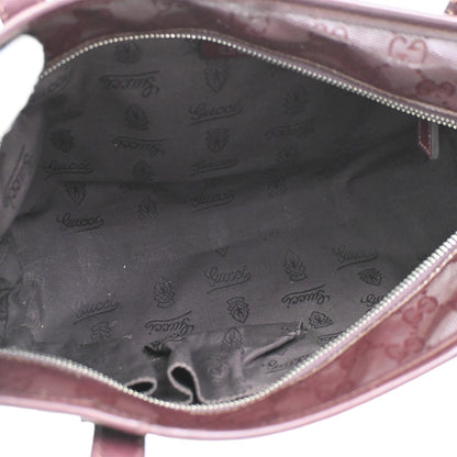 Gucci Plus Tote GG Imprime, Burgundy, PVC, Shoulder Bag