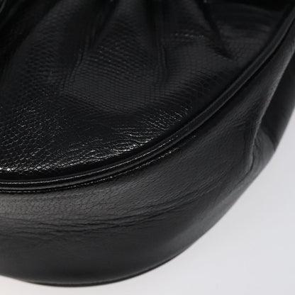 Saint Laurent Vintage Shoulder Bag Leather, BLACK, LEATHER, Shoulder bag
