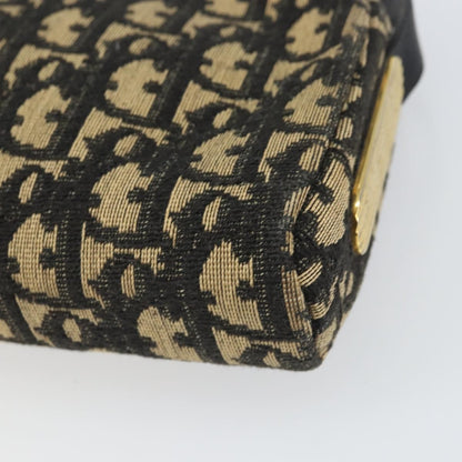 Christian Dior Vintage Trotter Shoulder Bag Canvas, NAVY, CANVAS, Shoulder bag