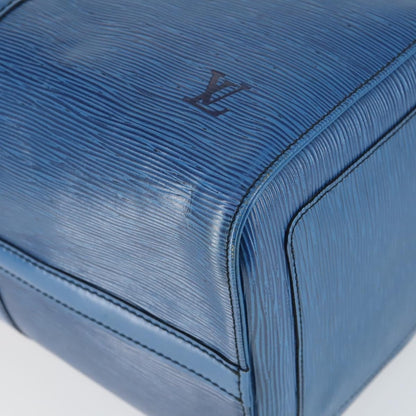 Louis Vuitton Keepall Bag Epi Leather, BLUE, LEATHER, Travel bag