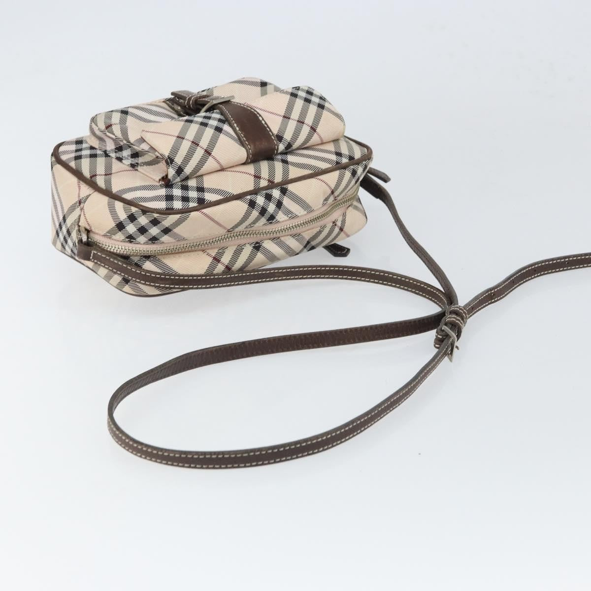 Burberry Nova Check Blue Label Nylon, BEIGE, NYLON, Shoulder bag