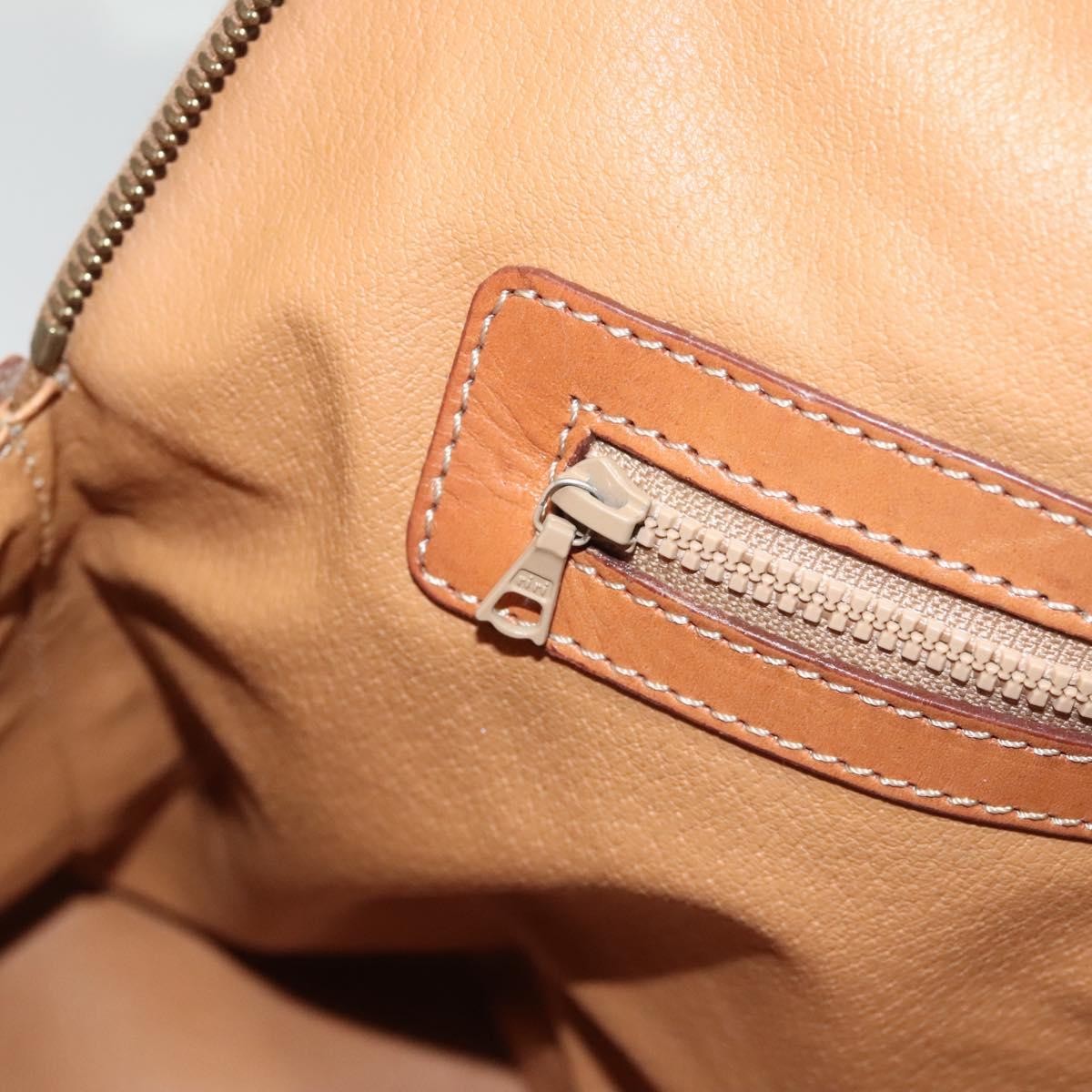 Celine Macadam Handbag Macadam with leather, Brown, Canvas, Handbag