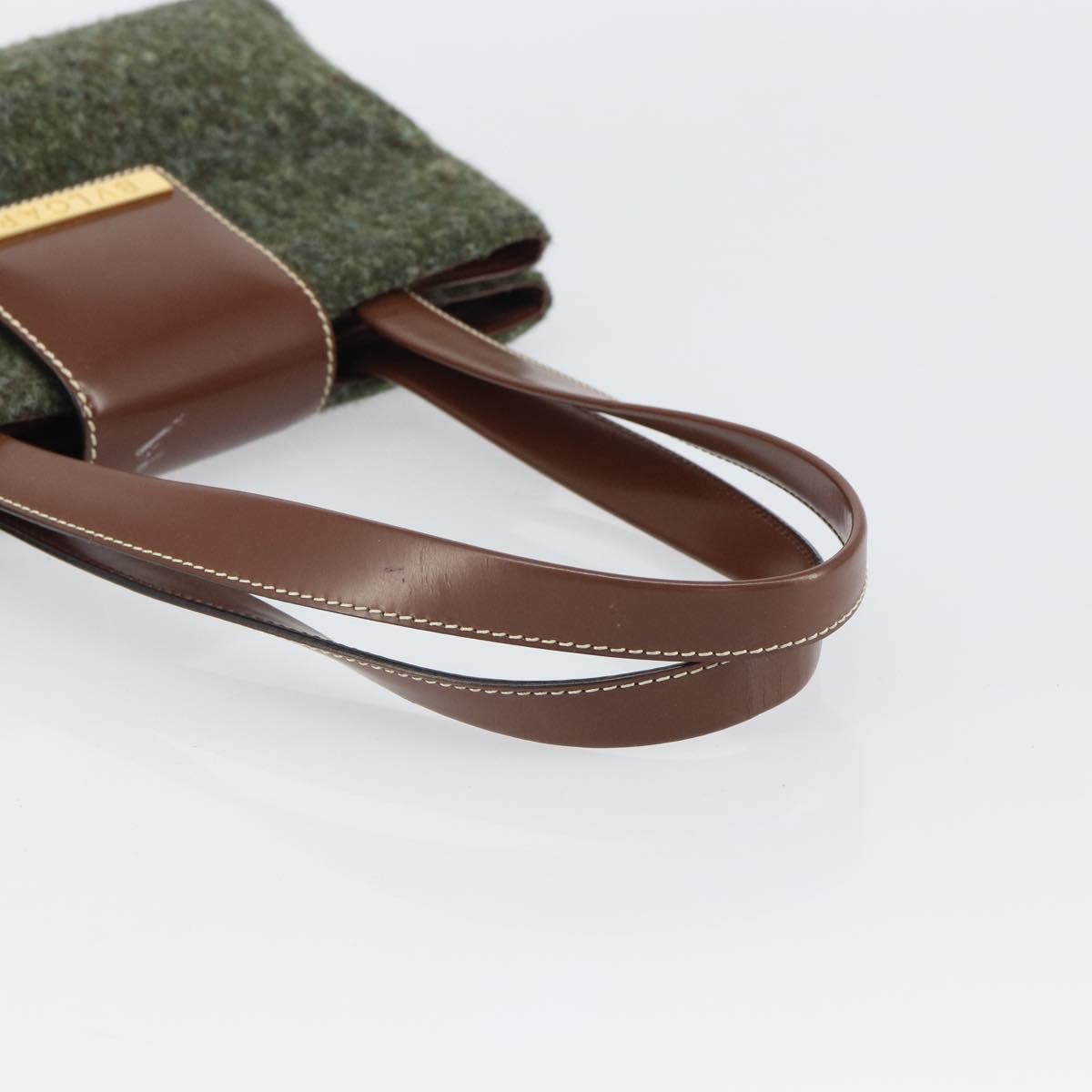 Bvlgari Handbag Canvas, GREEN, WOOL, Handbag