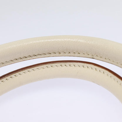 Salvatore Ferragamo Marisa Satchel Leather, WHITE, LEATHER, Handbag