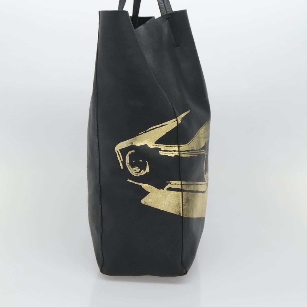 Celine Vertical Cabas Tote Printed Leather, BLACK, LEATHER, Tote bag
