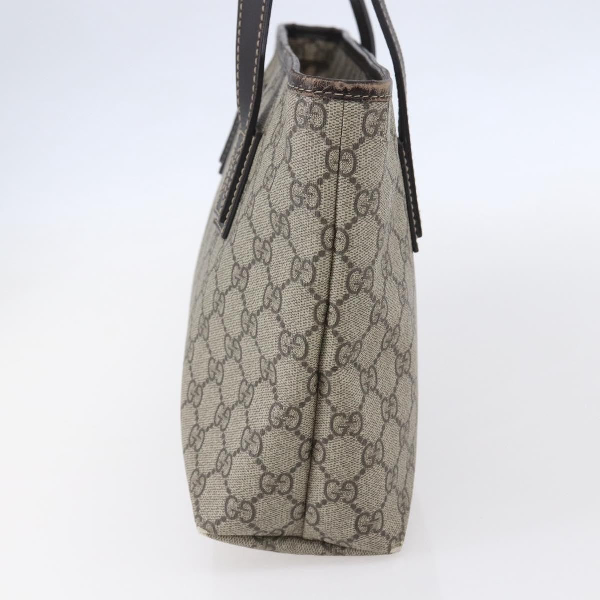 Gucci Plus Tote GG Coated Canvas with Leather, BEIGE, CANVAS, Tote bag