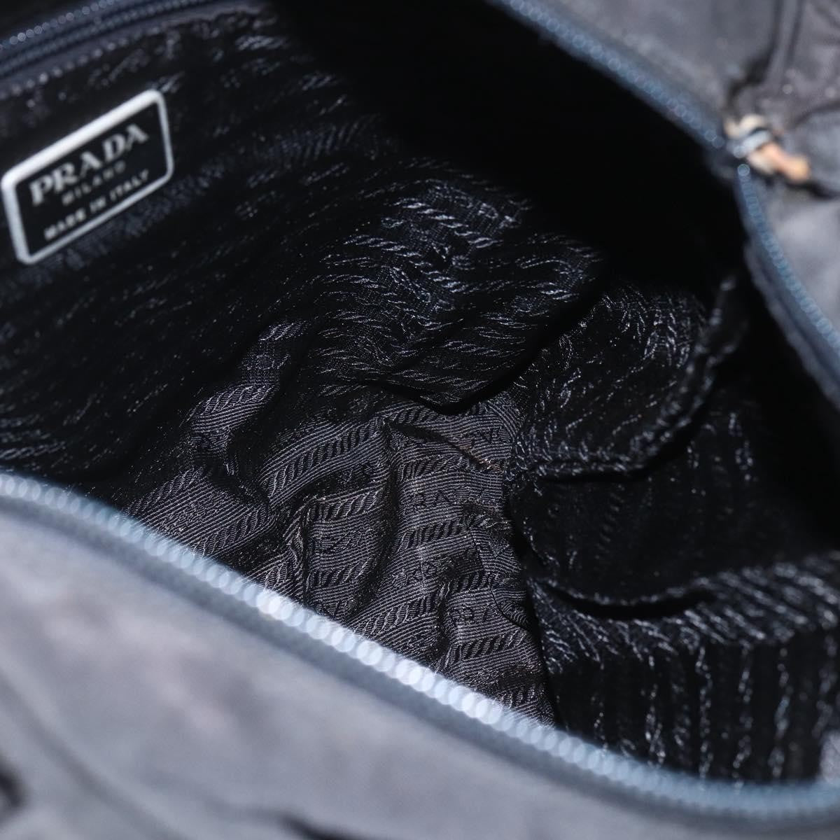Prada Vintage Zip Tote Tessuto, BLACK, NYLON, Tote bag