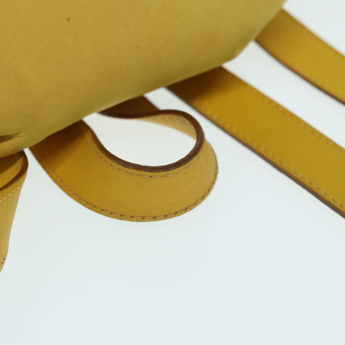 Salvatore Ferragamo Gancini Flap Drawstring Backpack Suede, YELLOW, SUEDE, Backpack