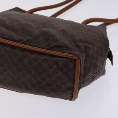 Celine Vintage Macadam Shoulder Bag Canvas, BROWN, CANVAS, Shoulder bag