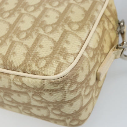Christian Dior Vintage Crossbody Bag Embroidered Diorissimo Canvas, Beige, Canvas, Shoulder Bag