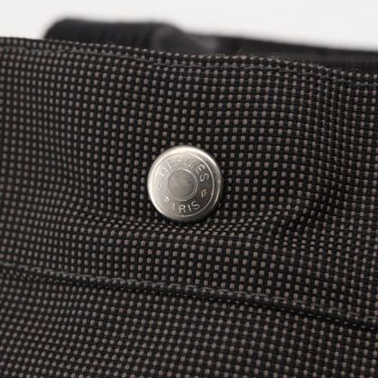 Hermes Fourre-tout Herline Canvas, GRAY, CANVAS, Tote bag